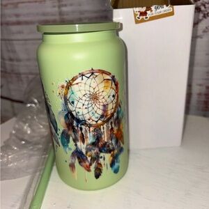 Dreamcatcher Design Green Tumbler brand new in box.   Beautiful gift idea